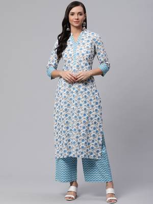White printed cotton kurtas-and-kurtis 1