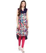 Multicolor plain viscose rayon ethnic-kurtis