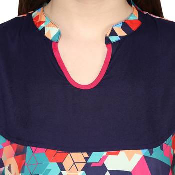 Multicolor plain viscose rayon ethnic-kurtis 5