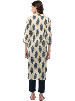 White plain cotton ethnic-kurtis 3