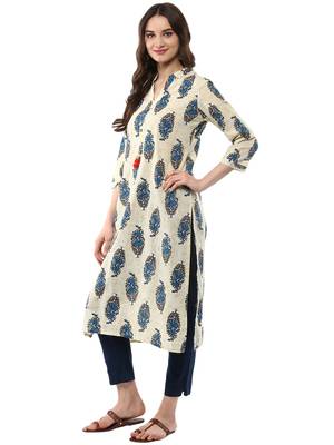 White plain cotton ethnic-kurtis 4
