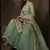 Green sequins embroidered net sharara suit