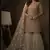 Beige Net Sharara Suit Sequin Embroidery