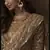 Beige Net Sharara Suit Sequin Embroidery