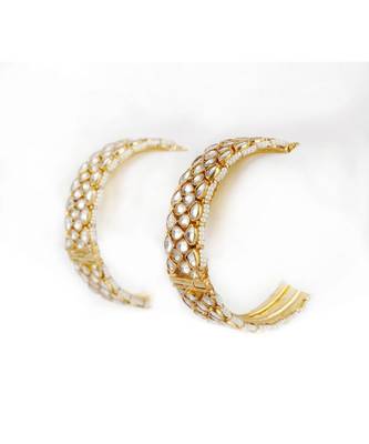 Gold Plated Kundan Bangles 1