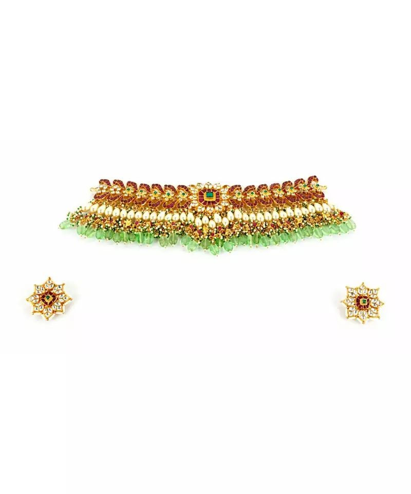 MULTI COLOR KUNDAN CHOKER