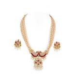 KUNDAN LONG PENDANT SET