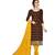 Brown jacquard banarasi silk salwar