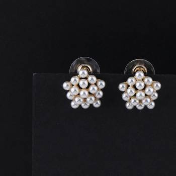 Party Wear Stylish Pearl Stud Earring For Women Girl 1