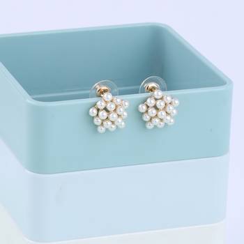 Party Wear Stylish Pearl Stud Earring For Women Girl 2