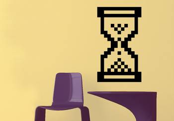 Hour glass wall decal 1