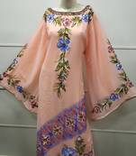 Royal Hand Paint Party Evening Dress Arabic Egypt Kaftan Maxi Gown Farasha 5718