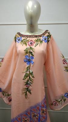 Royal Hand Paint Party Evening Dress Arabic Egypt Kaftan Maxi Gown Farasha 5718 2