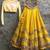 Yellow Mulberry silk Embroidered lehenga Choli with Dupatta