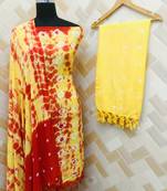 Elora Rayon Bandhani Printed Salwar Suit Unstitched Dress Material for Women