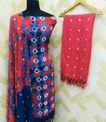 Elora Rayon Bandhani Printed Salwar Suit Unstitched Dress Material for 