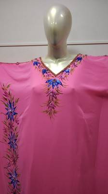 Royal Hand Paint Party Evening Dress Arabic Egypt Kaftan Maxi Gown Farasha 0505 2