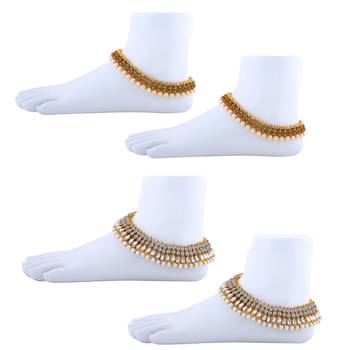 Designer Traditional Necklace With Anklet  Jewellery Set For Women Girls 4