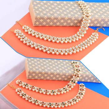 Designer Traditional Necklace With Anklet  Jewellery Set For Women Girls 1