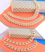 Designer Traditional Necklace With Anklet  Jewellery Set For Women Girls