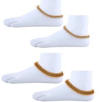 Designer Traditional Necklace With Anklet  Jewellery Set For Women Girls 4