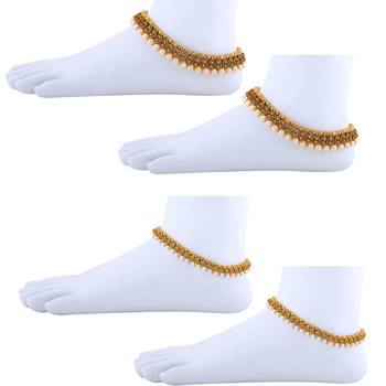 Designer Traditional Necklace With Anklet  Jewellery Set For Women Girls 4