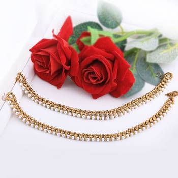 Designer Traditional Necklace With Anklet  Jewellery Set For Women Girls 6