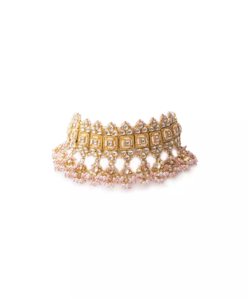 KUNDAN PINK CHOKER