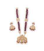 Kundan  Long Pendant Set