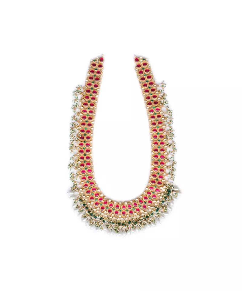 KUNDAN PINK LONG MALA