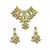 KUNDAN GREEN BRIDAL SET WITH EARRINGS