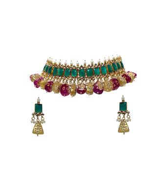 Kundan  Choker With Earrings 1