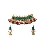 Kundan  Choker With Earrings