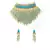 KUNDAN TURQUISE  CHOKER WITH EARRINGS