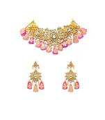 KUNDAN  NECKLACE  WITH EARRINGS