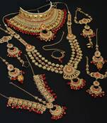 Maroon necklace-sets