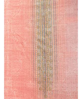 Peach Pashmina Printed 3Pc Suit With Swaroski Work 5