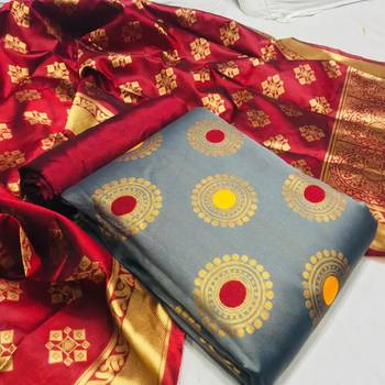 Grey banarasi banarasi salwar 1