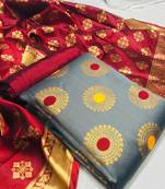 Grey banarasi banarasi salwar