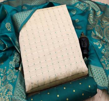 Beige banarasi banarasi salwar 1