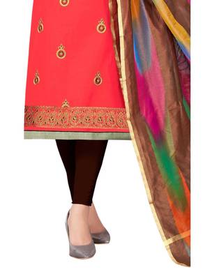 Peach hand embroidery cotton salwar 3