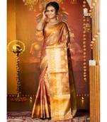 Copper Gold Tissue Banarasi Saree