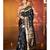 Black And Gold Baluchari Silk