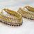 Delicate kundan and crystal bead payal