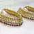Delicate kundan and crystal bead payal
