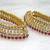 Delicate kundan and crystal bead payal
