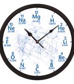eCraftIndia "Scientific Terms" Designer Round Analog Black Wall Clock