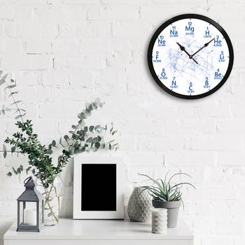 eCraftIndia "Scientific Terms" Designer Round Analog Black Wall Clock 3