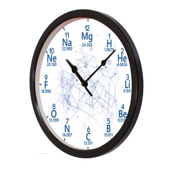 eCraftIndia "Scientific Terms" Designer Round Analog Black Wall Clock 5