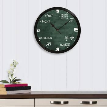 eCraftIndia "Math Complex Equations" Designer Round Analog Black Wall Clock 2